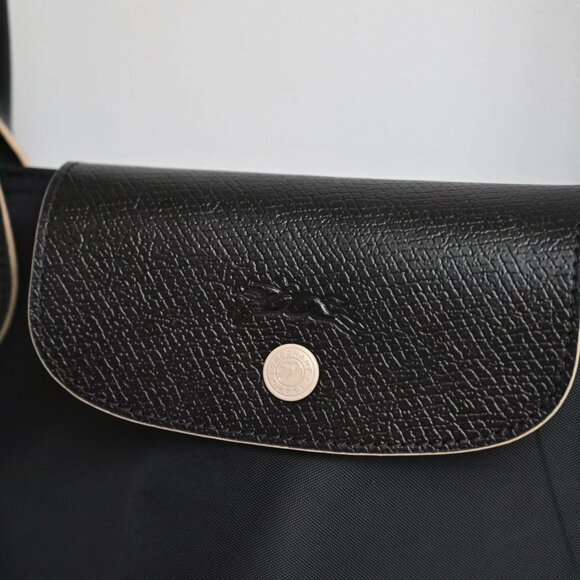 Black Longchamp Medium Canvas Bag - Picture 3 of 8